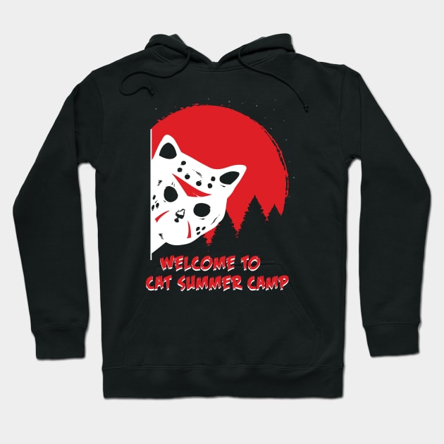 Cat Summer Camp Hoodie by slawisa